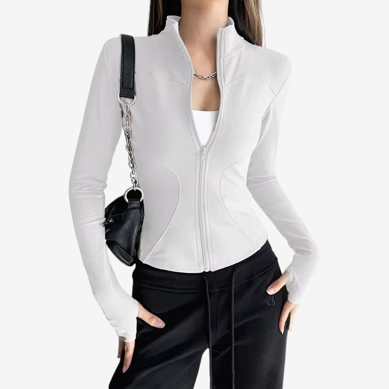 Jennifer – Jack met Lange Mouwen Opstaande Kraag en Ritsluiting