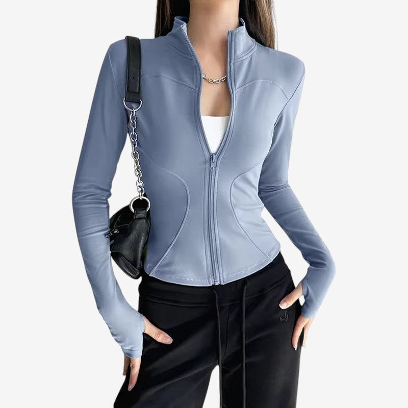 Jennifer – Jack met Lange Mouwen Opstaande Kraag en Ritsluiting