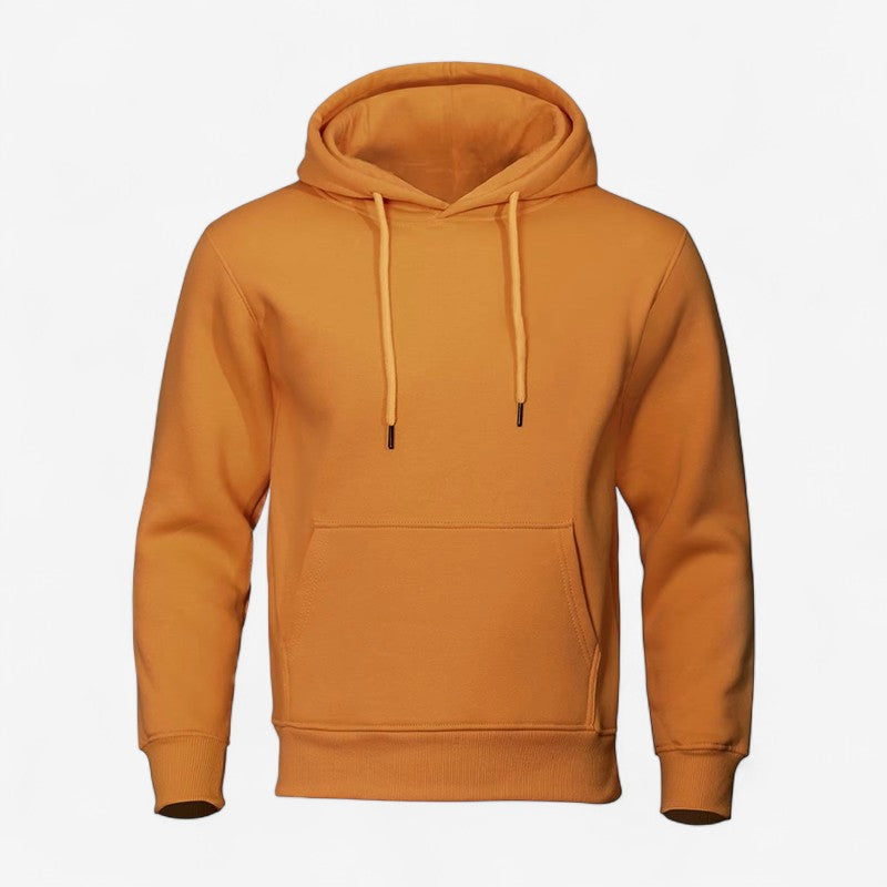 John – Hoodie met lange mouwen verstelbare capuchon en zijzakken