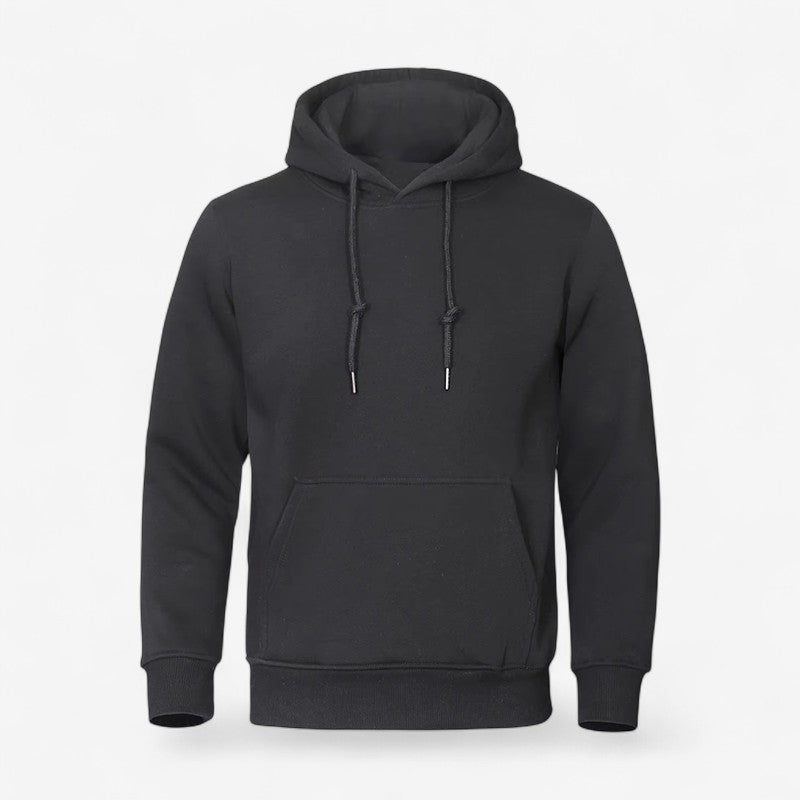 John – Hoodie met lange mouwen verstelbare capuchon en zijzakken