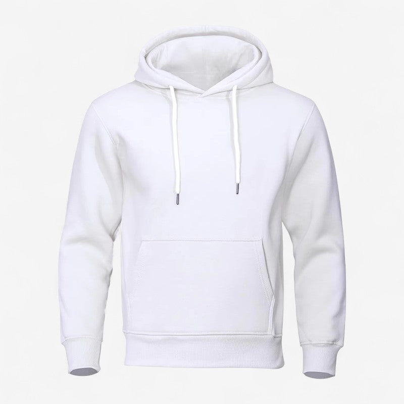 John – Hoodie met lange mouwen verstelbare capuchon en zijzakken