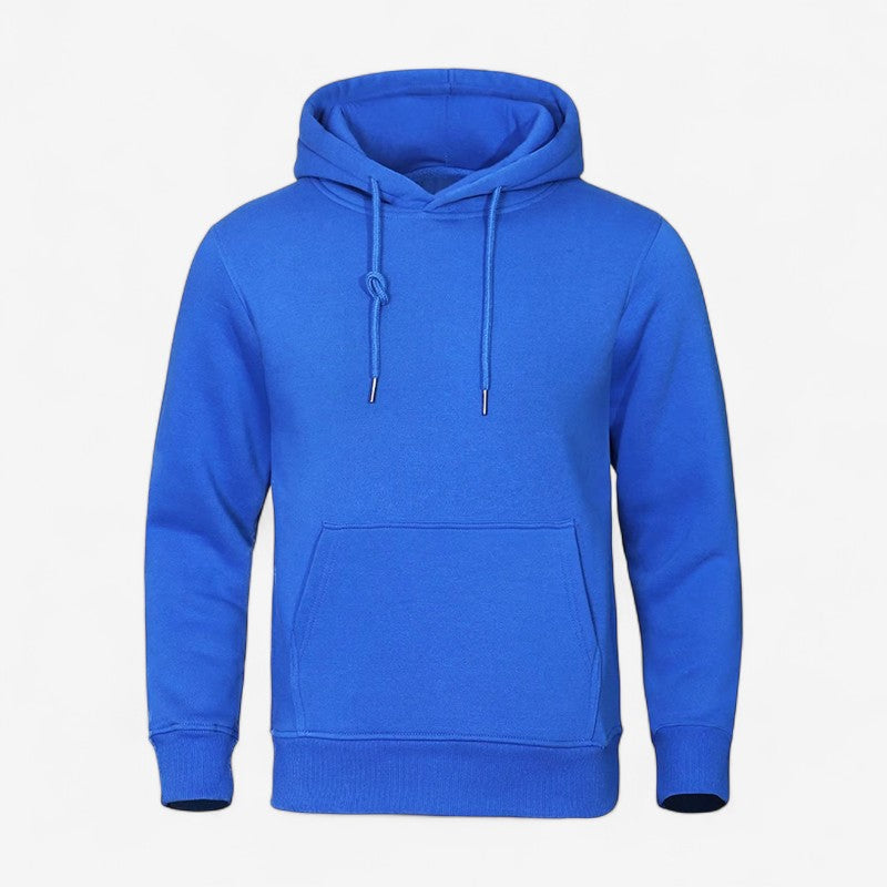 John – Hoodie met lange mouwen verstelbare capuchon en zijzakken