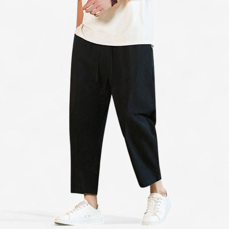 Philip – Wijde Broek met Trekkoord Taille en Meerdere Zakjes