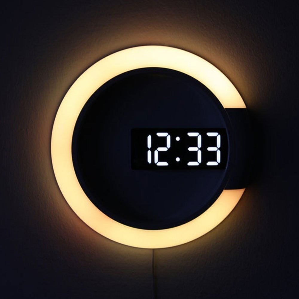 GlowClock - Stijlvolle LED wandklok met afstandsbediening en dynamische verlichting