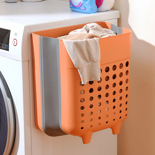 LaundryEase - Opvouwbare wasmand voor aan de muur