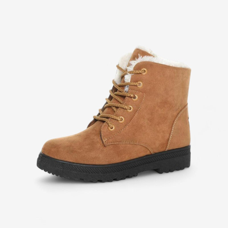 Halen - Ronde teen Laarzen met Vetersluiting en Antislipzool