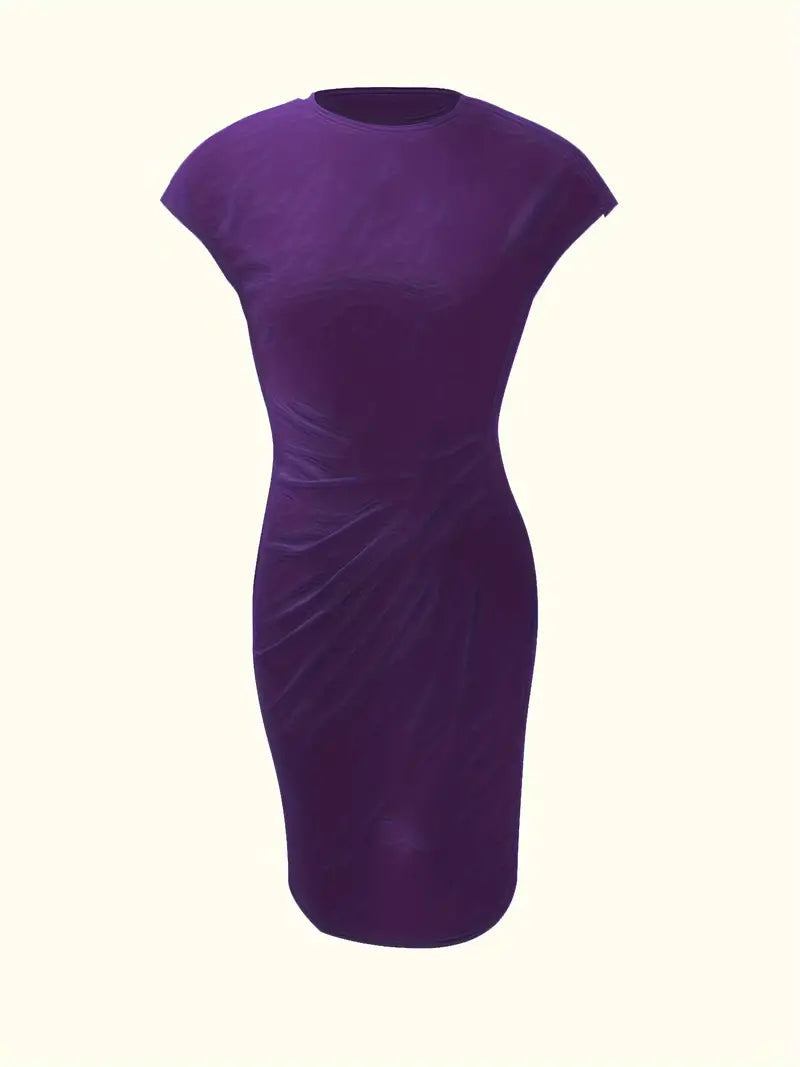 Madison – Mouwloze jurk met ronde hals en slim fit