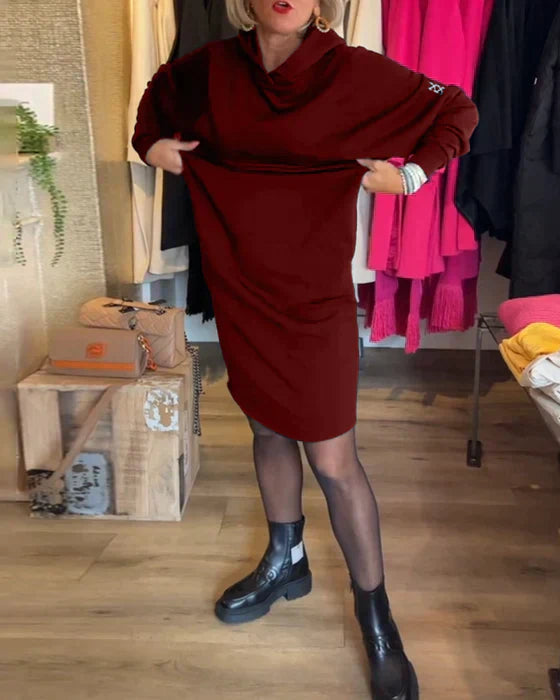 Eva - Knusse Jurk met Capuchon en Zakken