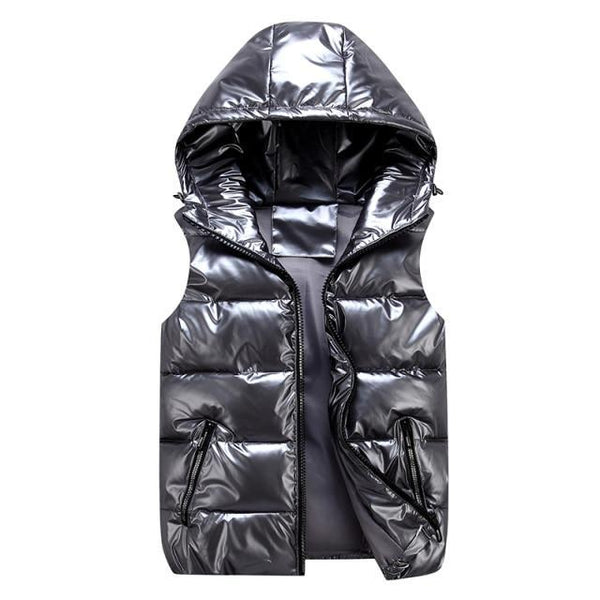 Andrew - Unisex Stijlvol Gewatteerd Vest Met Capuchon