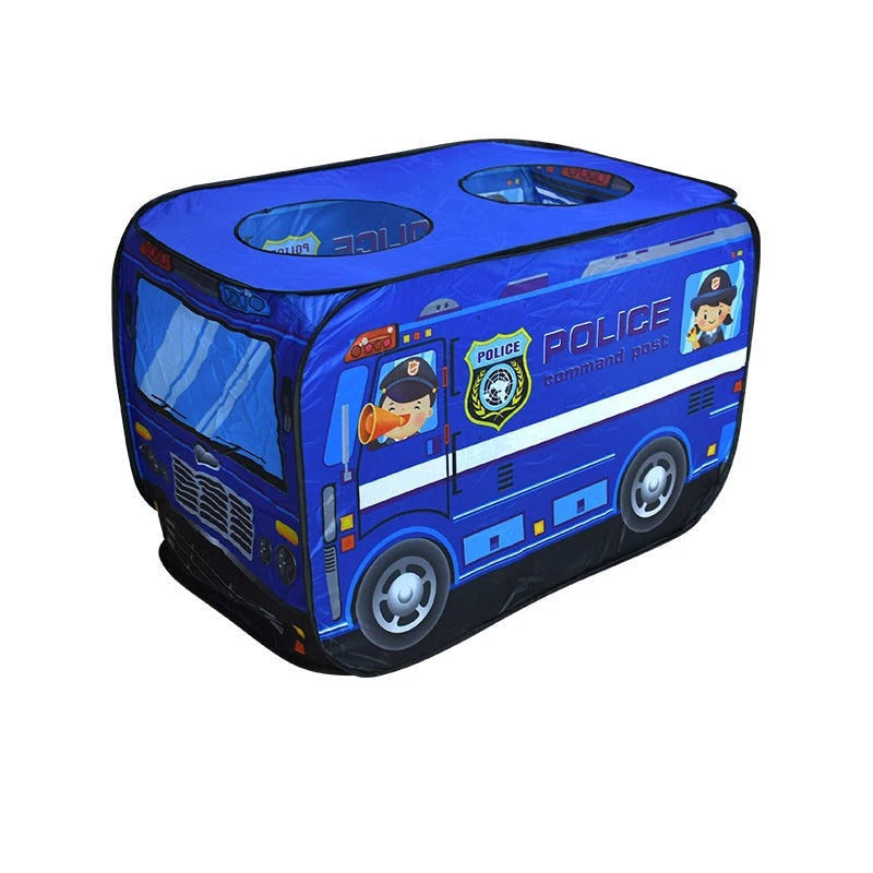 PlayScape – Opvouwbare speeltent met print van bus en brandweerwagen