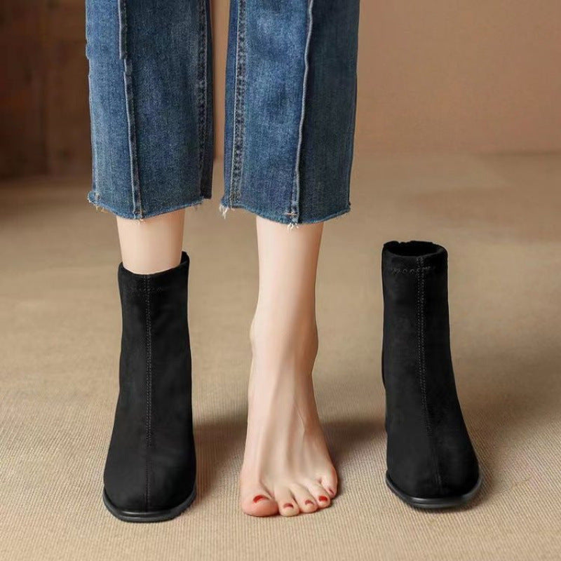 Olivia - Trendy enkellaarsjes met ritsen aan de zijkant