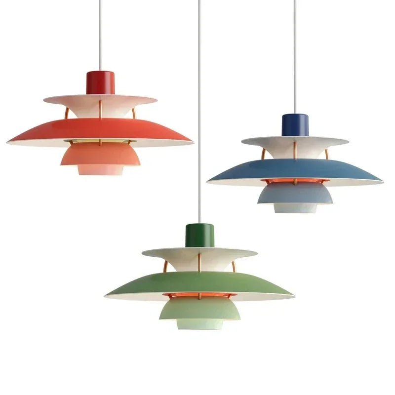 LumaCraft - Moderne Hanglampen met Artistiek Gelaagde Kappen voor Elegante Verlichting