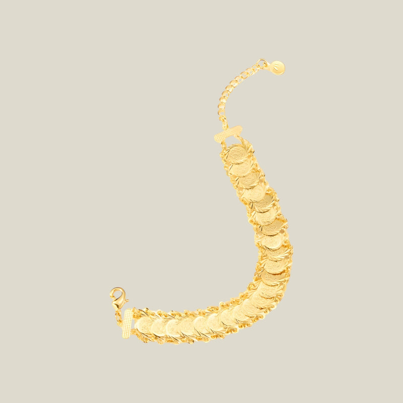 Lily - Elegante armband met tribal geïnspireerd ontwerp en 18k gouden coating voor stijl