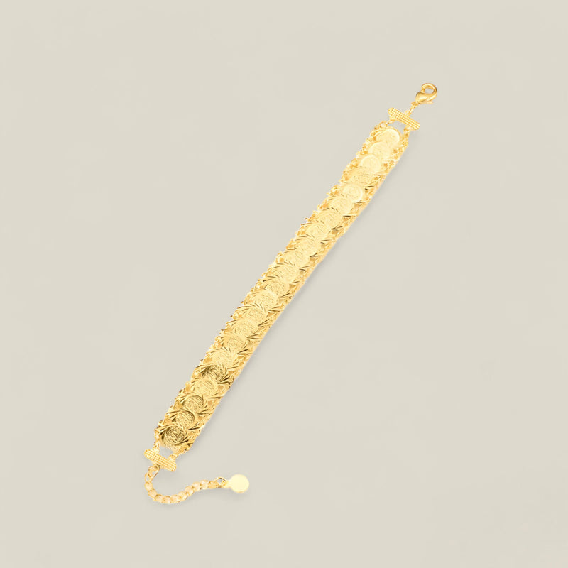 Lily - Elegante armband met tribal geïnspireerd ontwerp en 18k gouden coating voor stijl