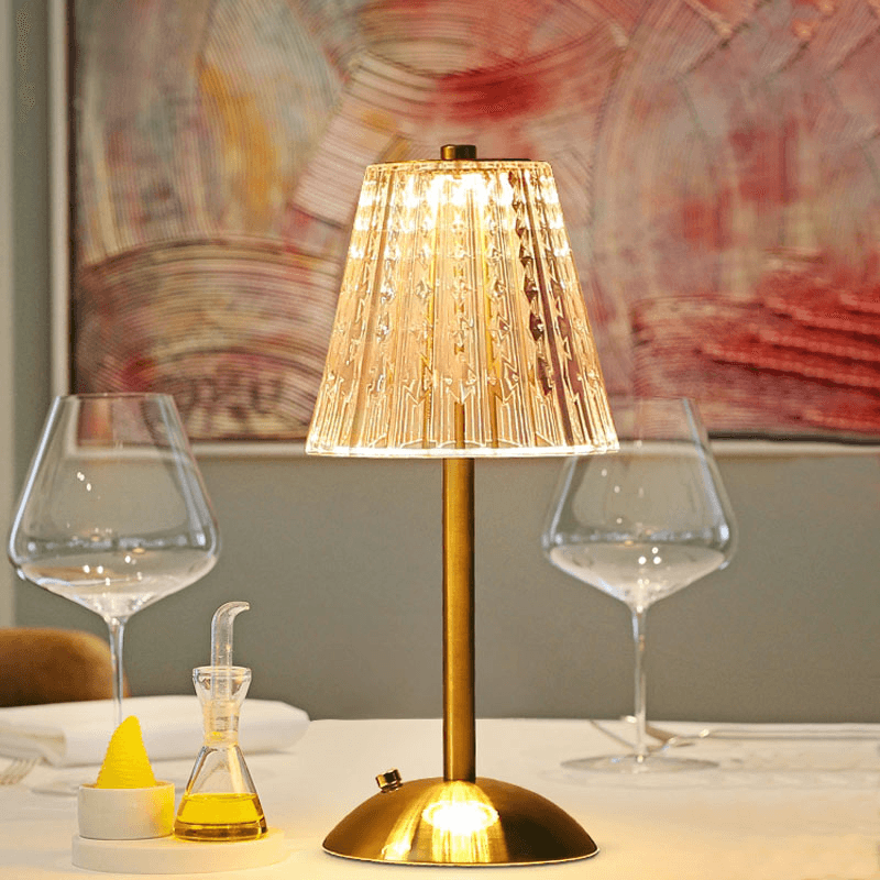 RadiantGlow - Draadloze Vintage Tafellamp voor moeiteloze stijl