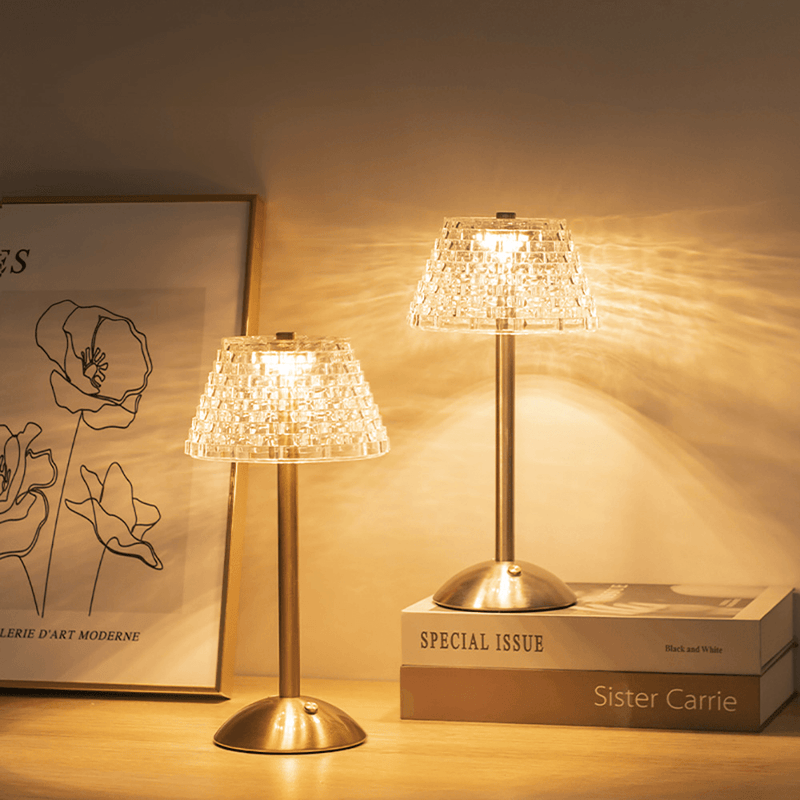 RadiantGlow - Draadloze Vintage Tafellamp voor moeiteloze stijl