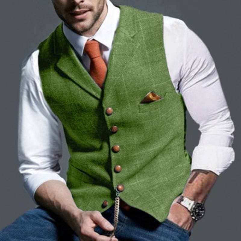 John – Slank geruit slim-fit vest