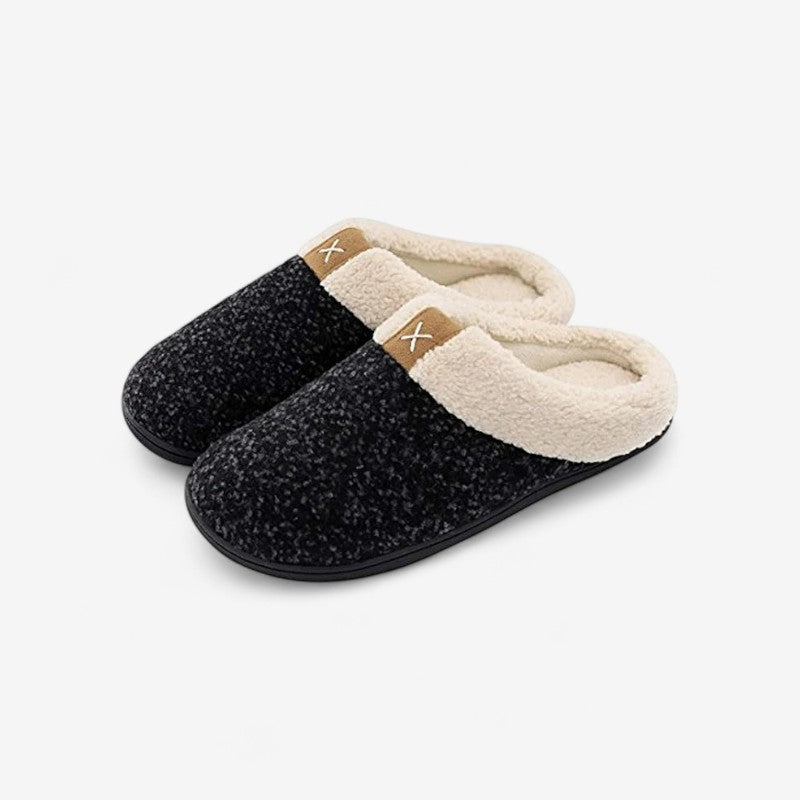 CozyStep - Ronde Teen Slippers met Slip On Ontwerp