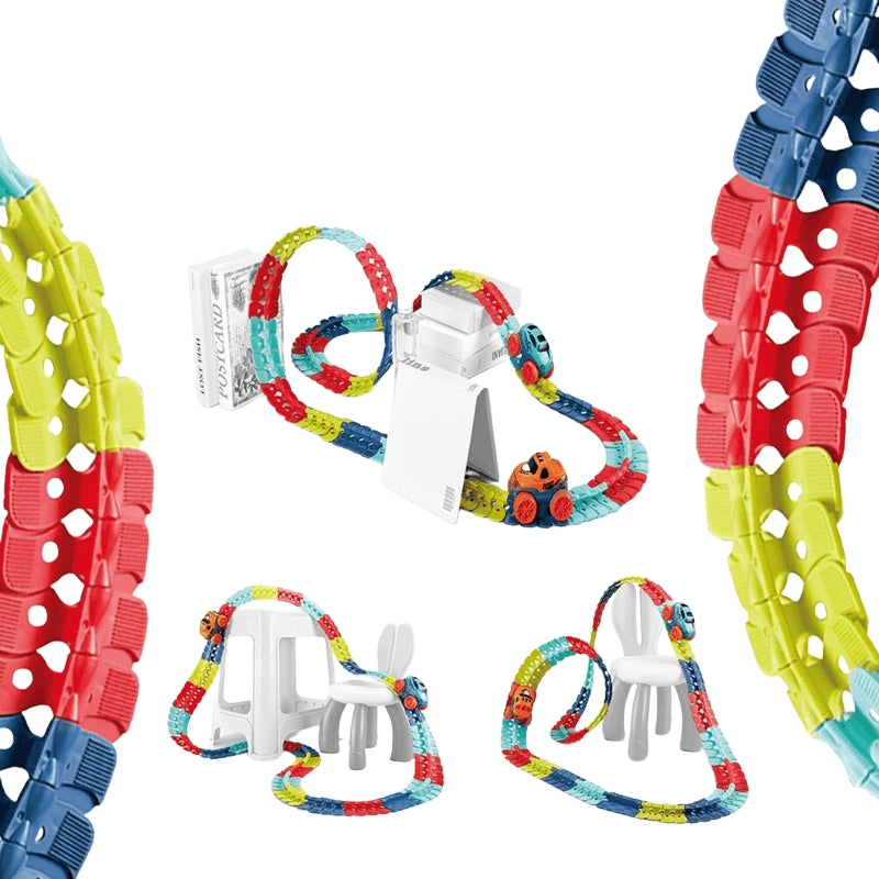 TrackWhiz – Flexibele racebaanset met 360°-autobeweging en aangepaste lay-outopties