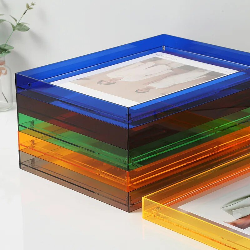 ClearVue – Transparant Zwevend Fotoframe met Modern Randloos Design