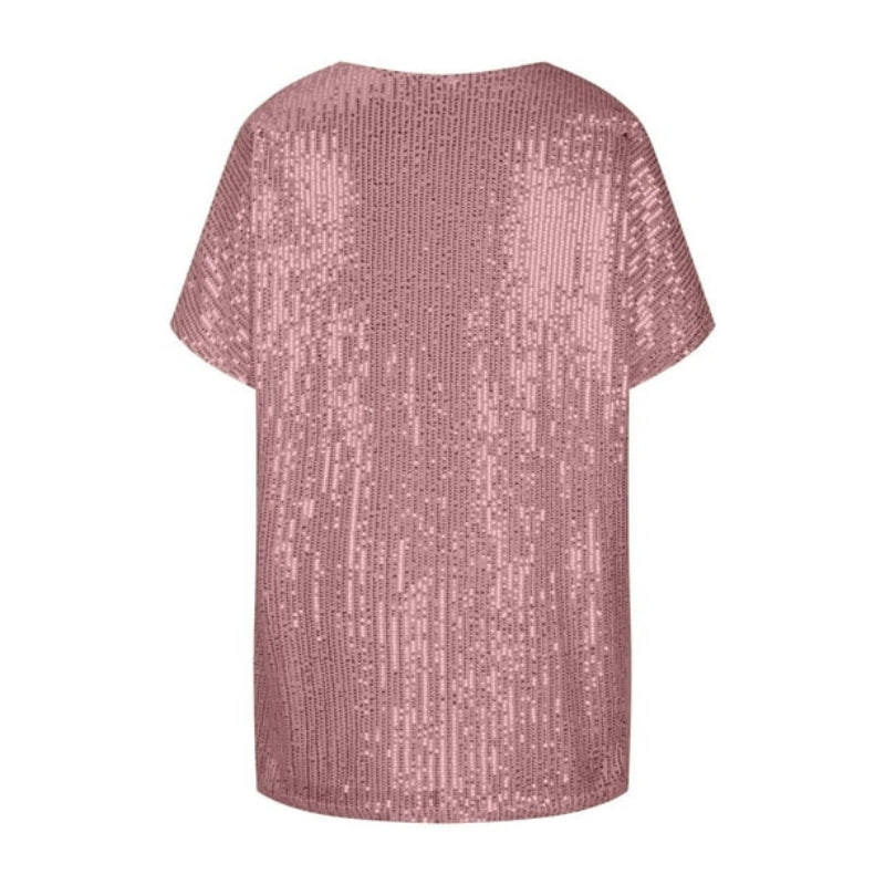 Junia – Modern T shirt met korte mouwen en v hals