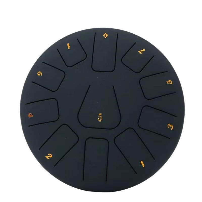 ToneEase – Stalen Hand Pan Trommelset met Drumstokken, Vingerplectrums en Decoratieve Stickers