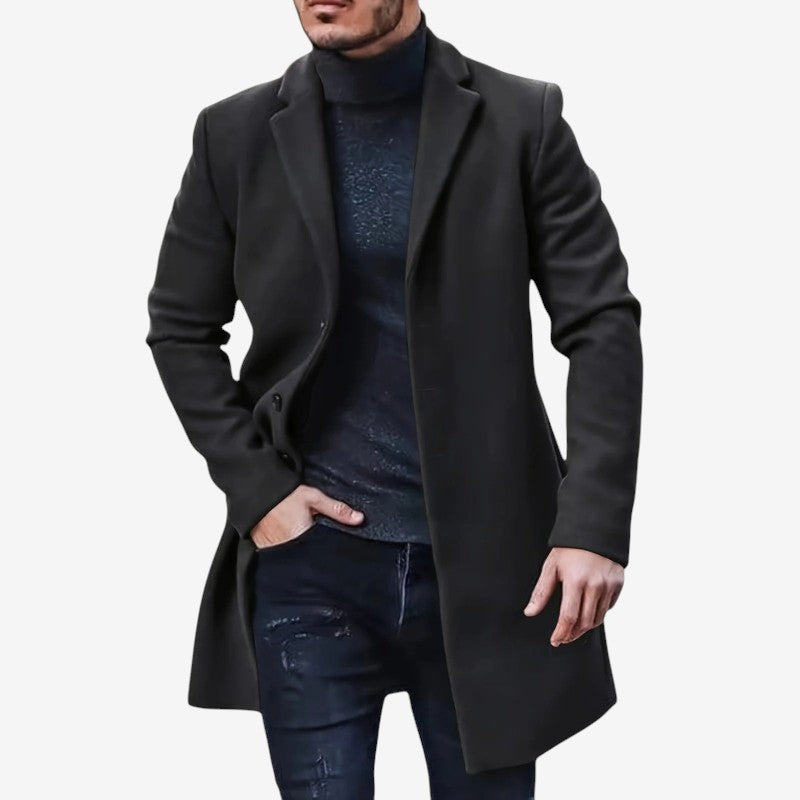 Richard – Langermige Trenchcoat met Knapjes