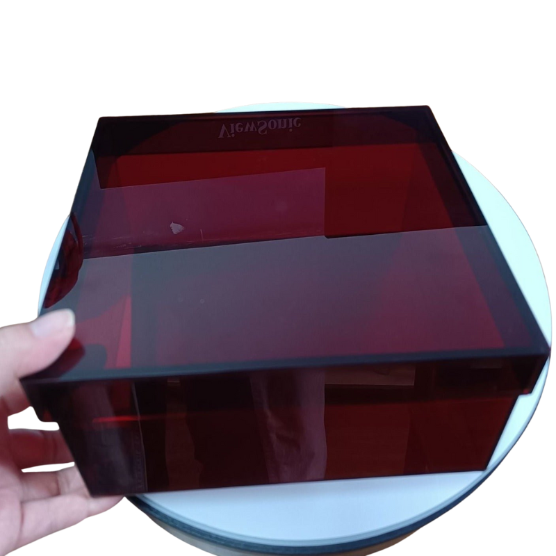 ClearNest – Kleurrijke Acryl Opbergdoos met Deksel en Stapelbaar Ontwerp
