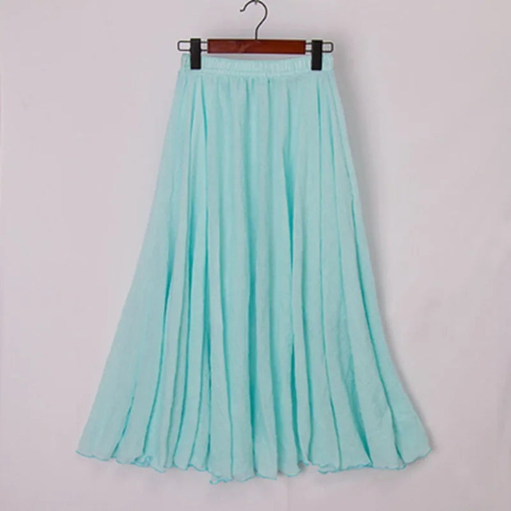Elena – Soepelvallende maxi-rok met flatterende hoge taille en comfortabele pasvorm