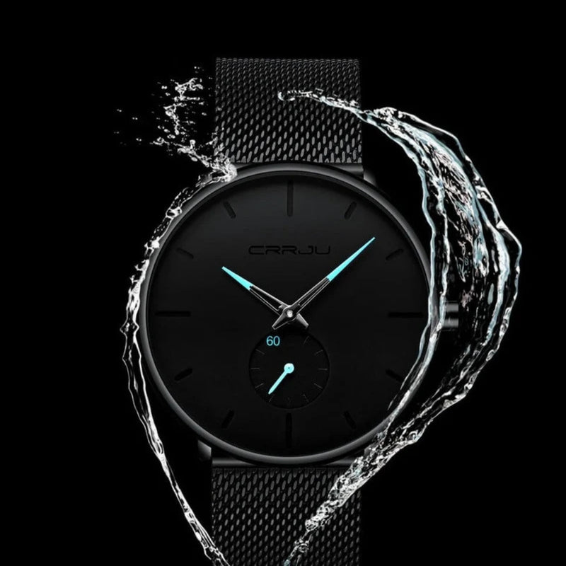 Ethan – Minimalistisch quartz polshorloge met strakke wijzerplaat en verfijnd silhouet
