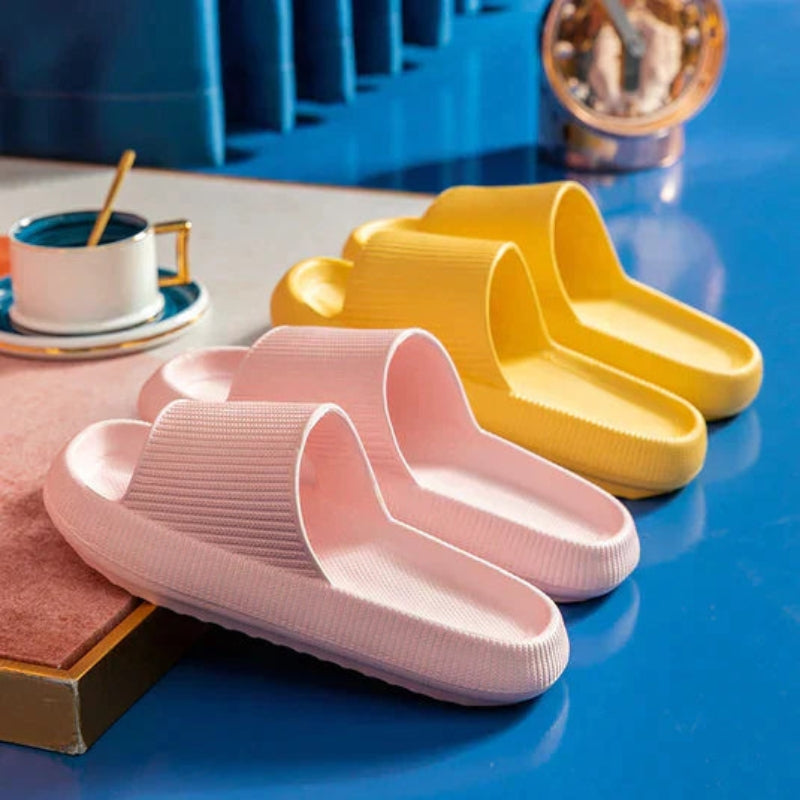 ComfoStep – Open Slippers met Dikke Platte Zool voor Dagelijks Gebruik