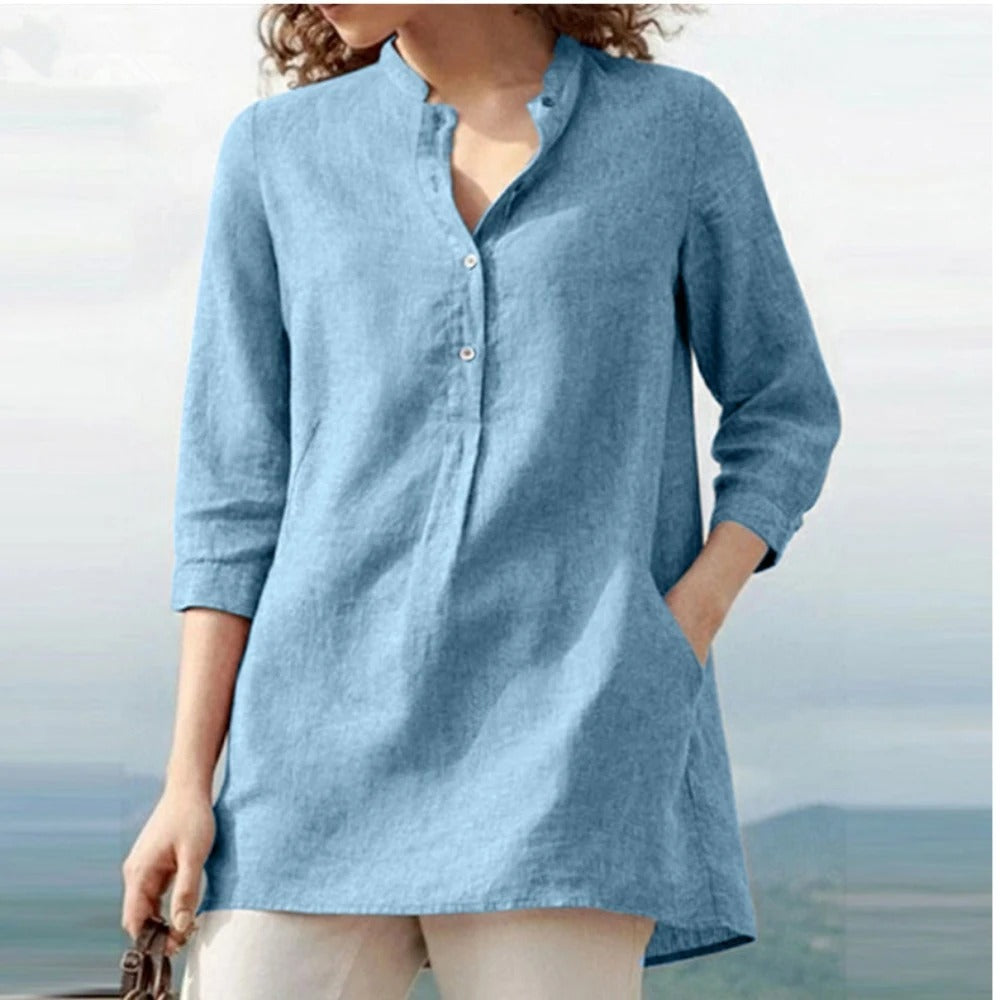Elara – Pullover met staande kraag en lange mouwen