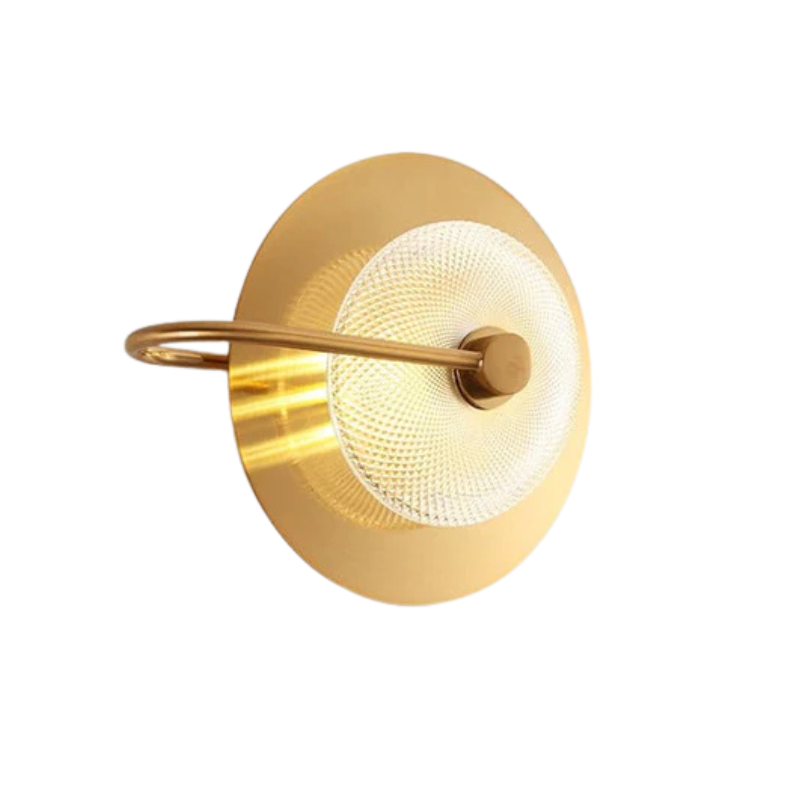 LumiVera – Wandlamp met goudafwerking en glazen kap