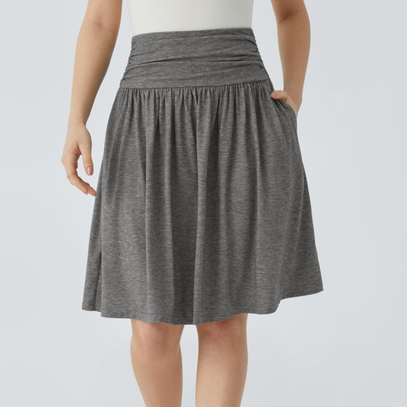 Victoria – Hoge taille korte rok met ruches en zakken