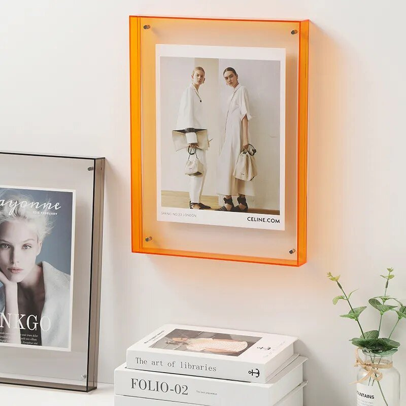 ClearVue – Transparant Zwevend Fotoframe met Modern Randloos Design