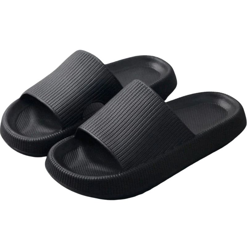 ComfoStep – Open Slippers met Dikke Platte Zool voor Dagelijks Gebruik