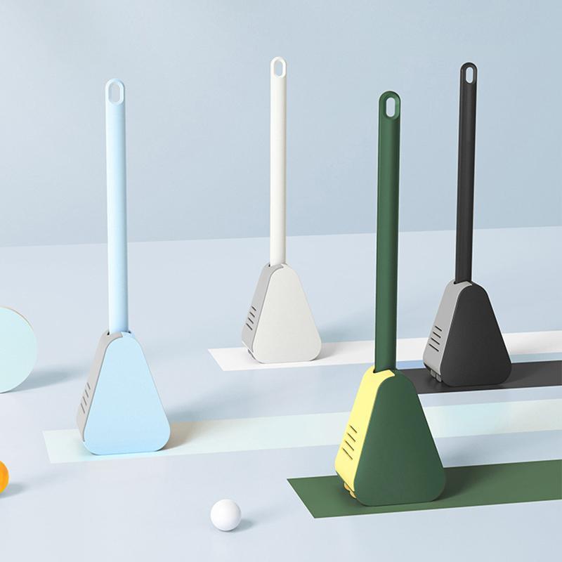 CleanEase – Driehoekige toiletborstel met golvend design voor grondige hoekreiniging