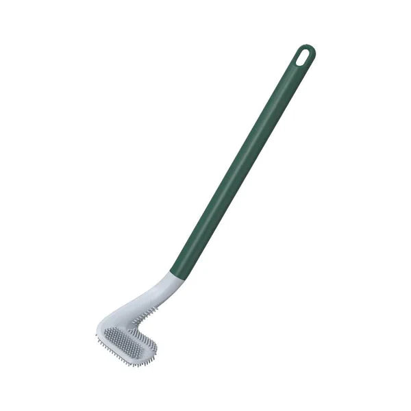 HygieneSwipe – Flexibele toiletborstel met platte kop en wandhouder voor bacterievrije reiniging