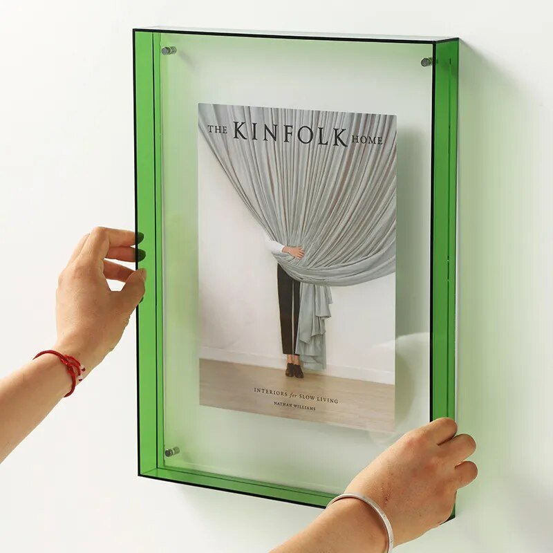ClearVue – Transparant Zwevend Fotoframe met Modern Randloos Design