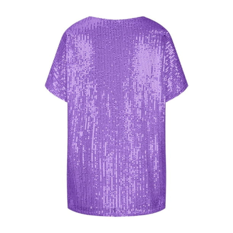 Junia – Modern T shirt met korte mouwen en v hals