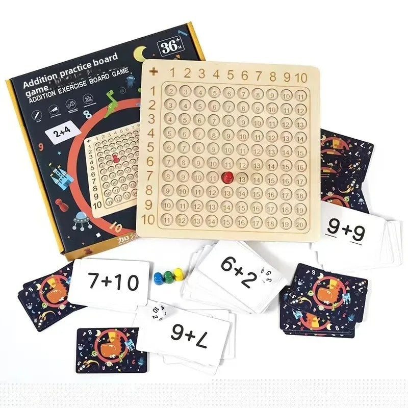 MathBuddy – Educatief spelbord met getallentegels en dobbelstenen om vermenigvuldiging te leren