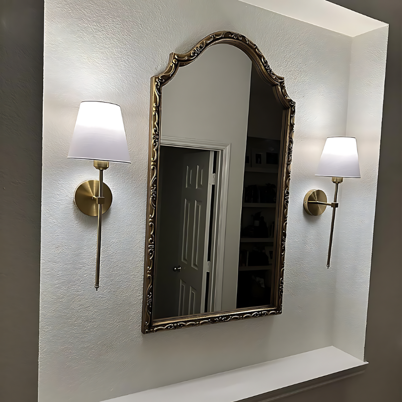GlowAura - Elegante wandarmatuur met stoffen kap voor zachte sfeerverlichting