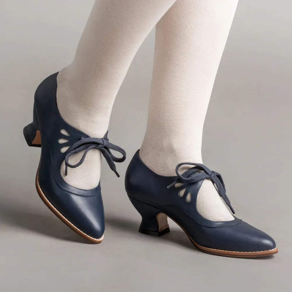 Alsia - Elegante Schoenen met Hak en Verstelbare Veters