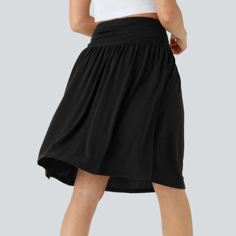 Victoria – Hoge taille korte rok met ruches en zakken