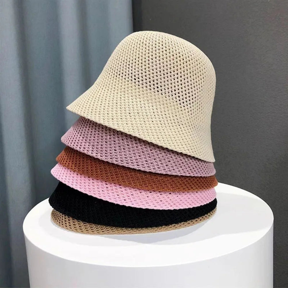 Maria - Elegante zonnehoed met brede rand en inpakbare stijl