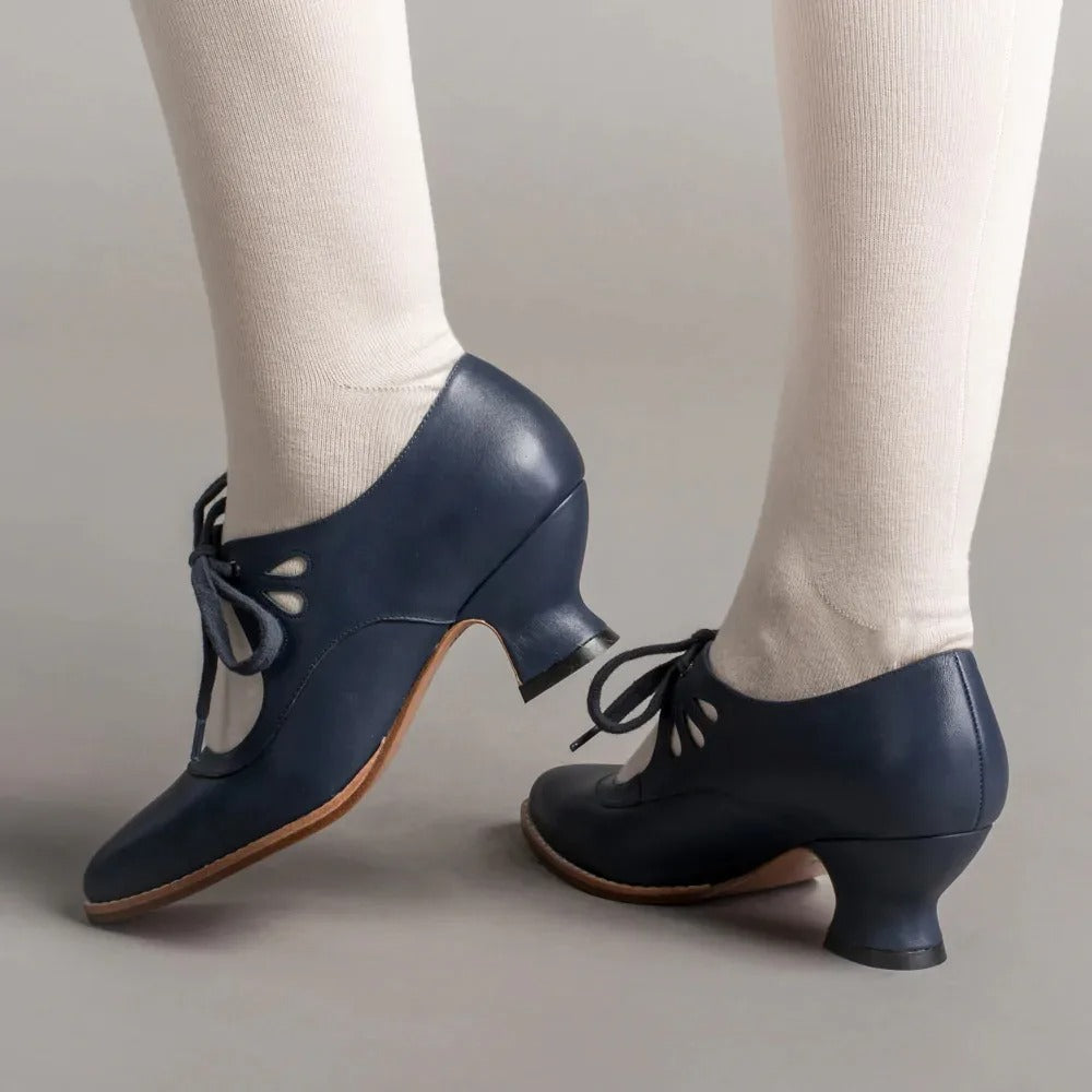 Alsia - Elegante Schoenen met Hak en Verstelbare Veters
