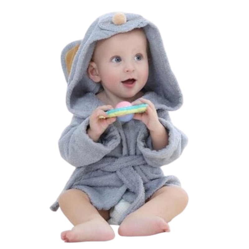 CuddleCub – Badcape met Dierenmotief voor Baby’s en Peuters
