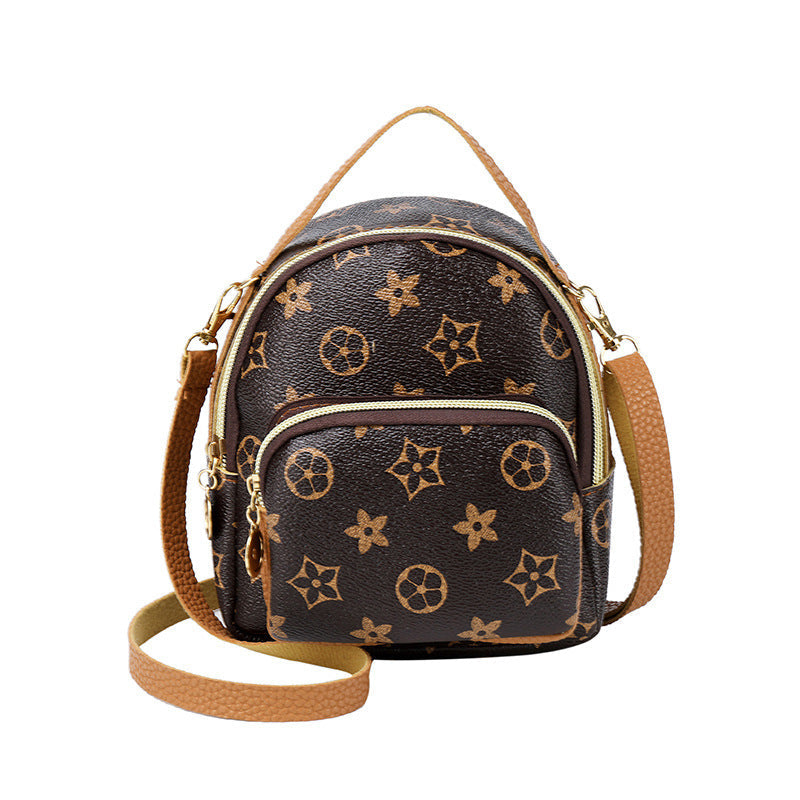RetroVibe - Compacte rugzak met bloemenprint