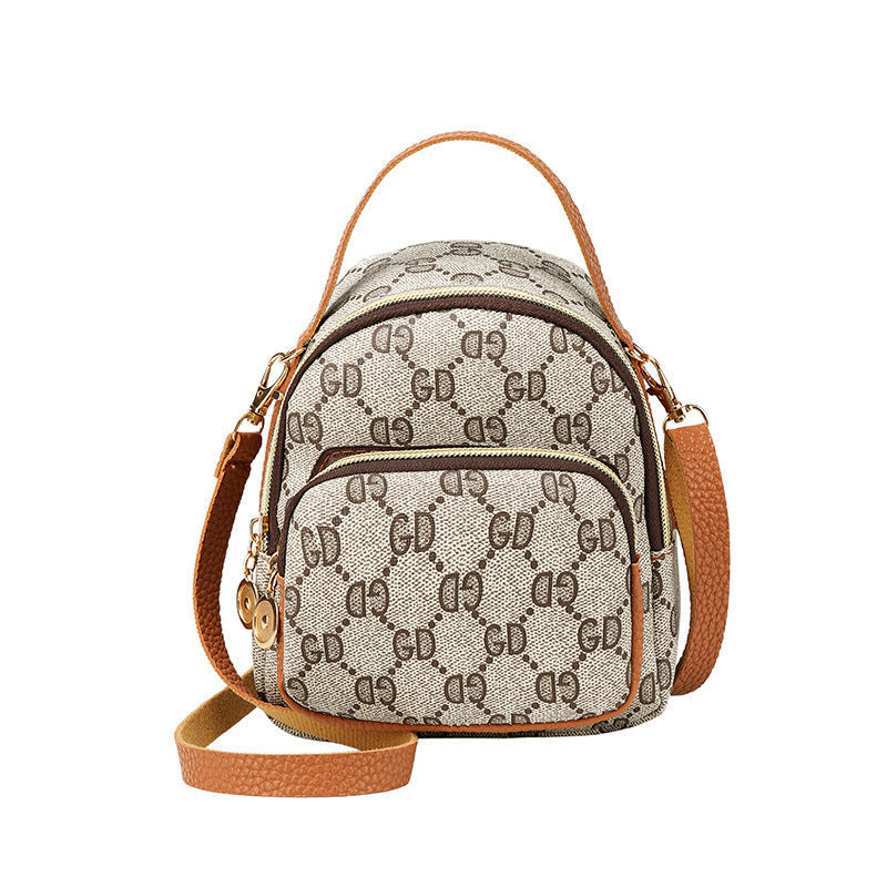 RetroVibe - Compacte rugzak met bloemenprint