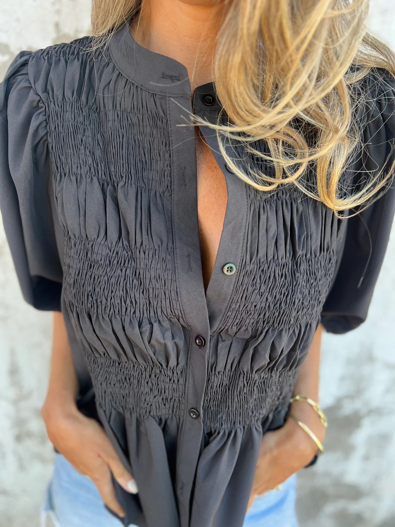 Olivia - Los T-shirt met ronde hals en korte mouwen